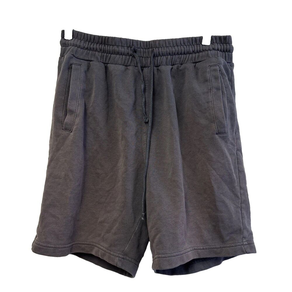 H&M Gray regular fit standard shorts M men Elastic Waist Pockets Drawstring